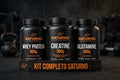 Kit Completo Saturno - Whey 900g + Creatina 300g + Glutamina 300g