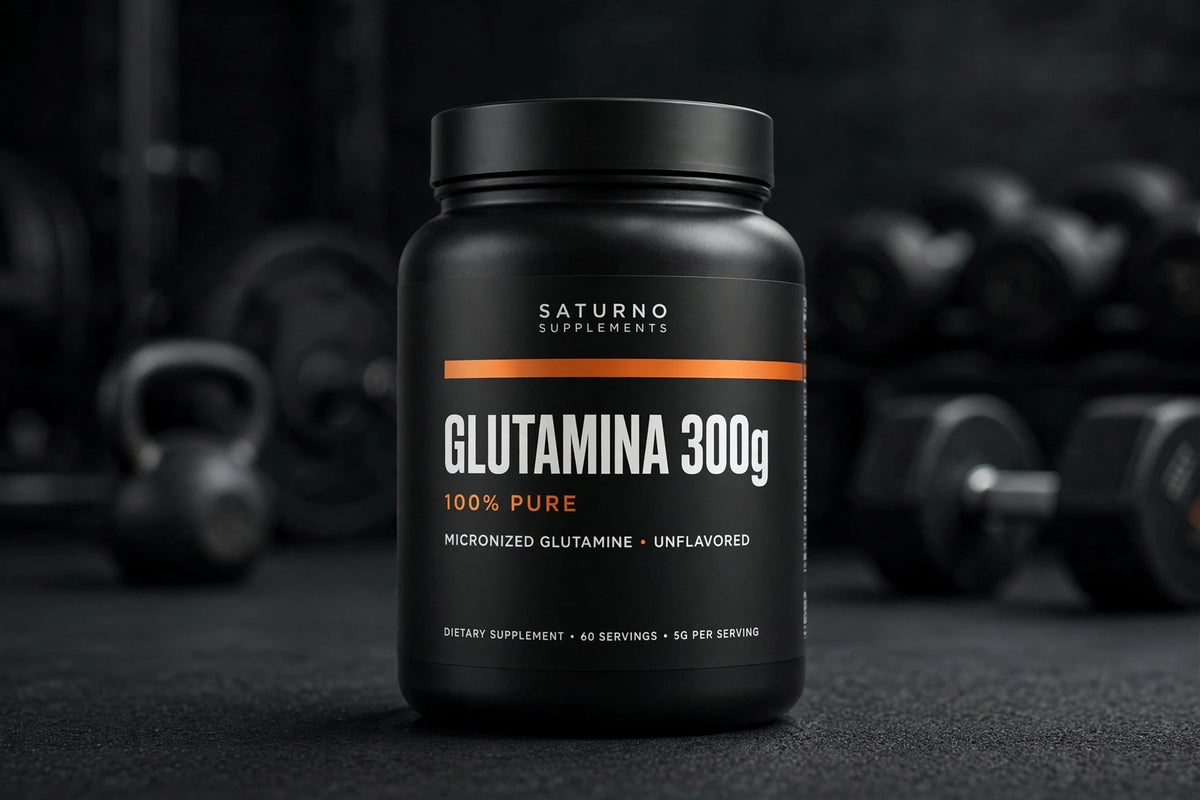 Glutamina 300g - Saturno - 100% Pura
